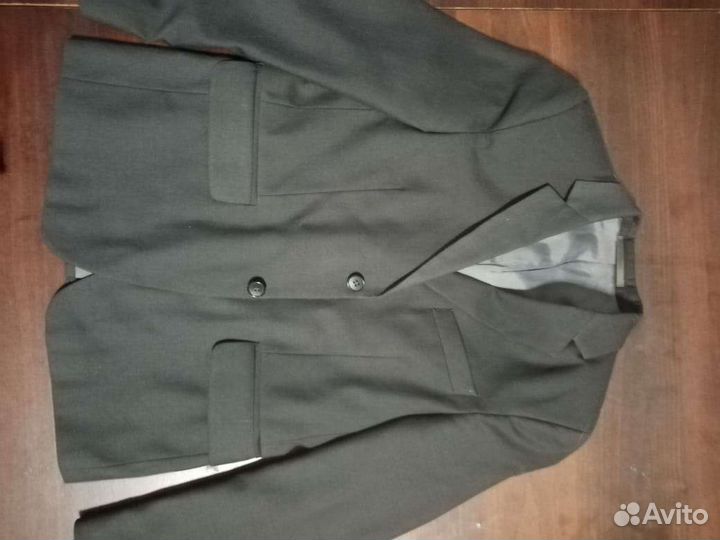 Пиджак серый для мальчика школьный