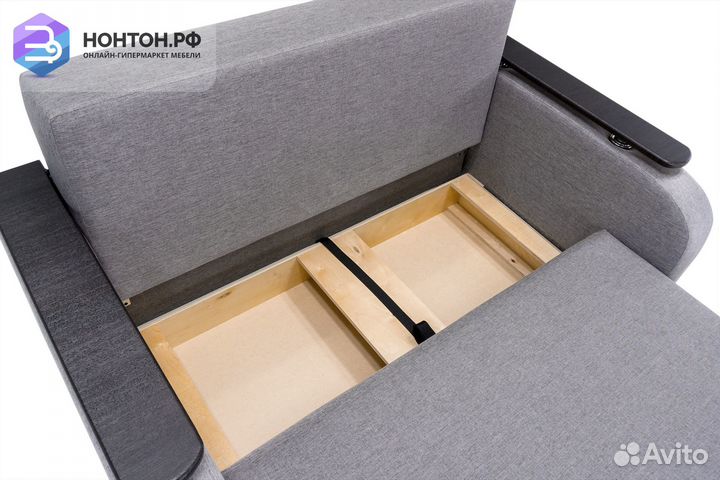 Диван аккордеон Лайт серый