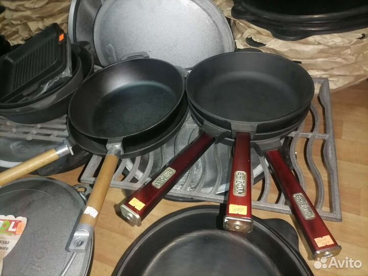 Сковорода чугунная, сковорода-гриль