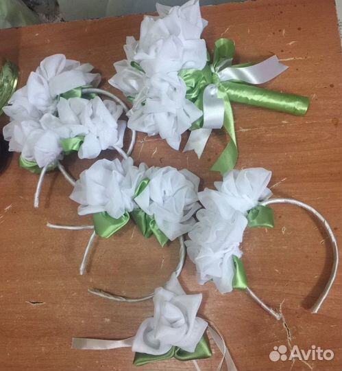 Ободок букет арка ленты Цветы