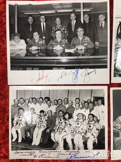 Советские космонавты фотографии с автографами