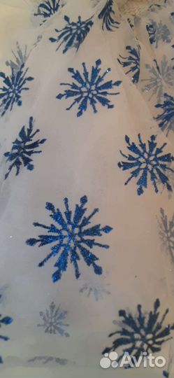 Новогодний костюм снежинки/ платье для девочки 110