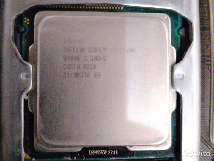 Процессор intel core i5-2500K с материнской платой