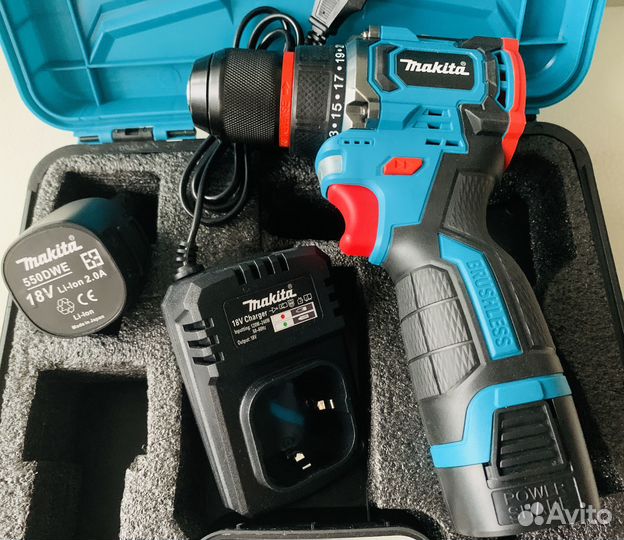 Шуруповерт makita 18V бесщеточный