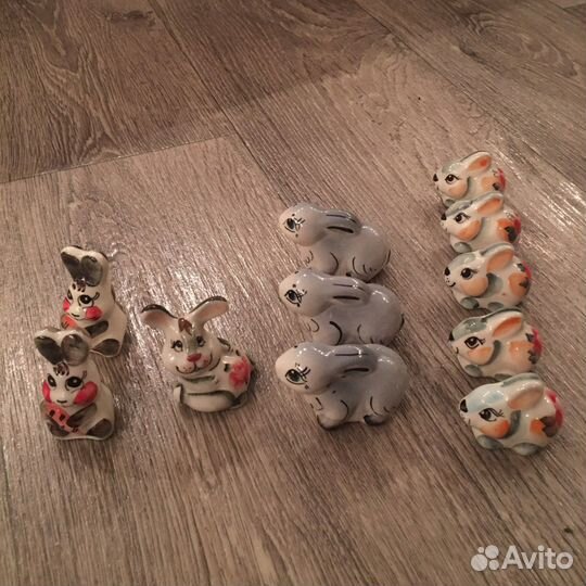 Кролик символ года гжель