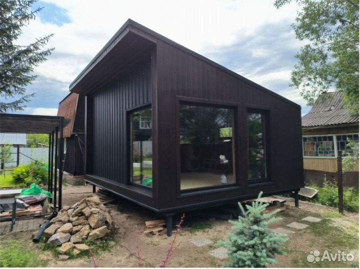 Каркасный дачный дом с доставкой 75 м кв, арт. бу-5033