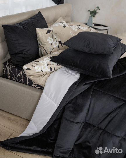 Покрывало Беллиссимо черный новое плед