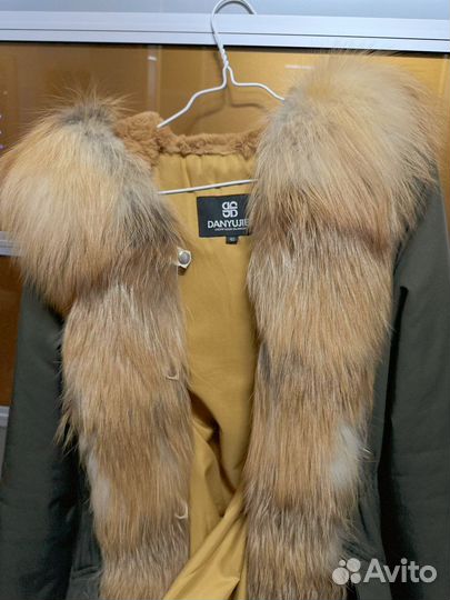 Парка зимняя с натуральным мехом