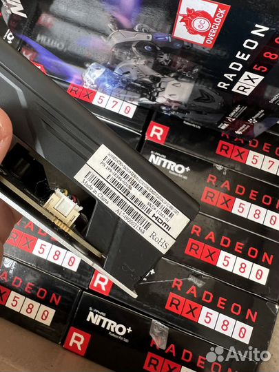 Продаю rx 580 8gb sapphire nitro+ 40 штук в наличи