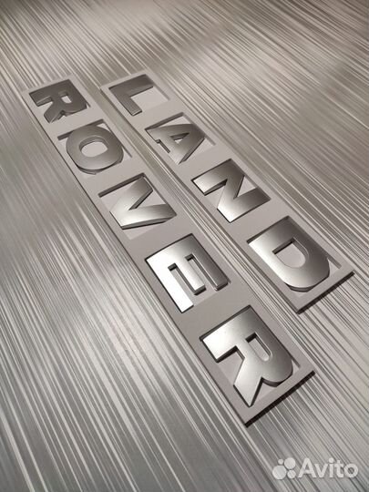 Надпись Land Rover на капот Ленд Ровер матовая