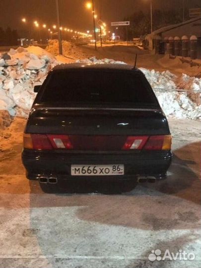 Насадка на глушитель двойная хром