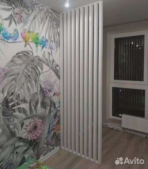 Декоративные реечные перегородки мдф 10 шт