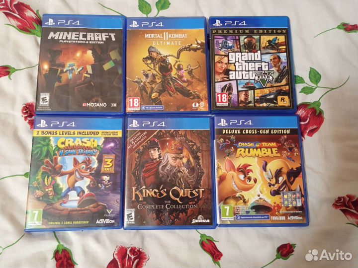 Игры/диски на приставку ps4