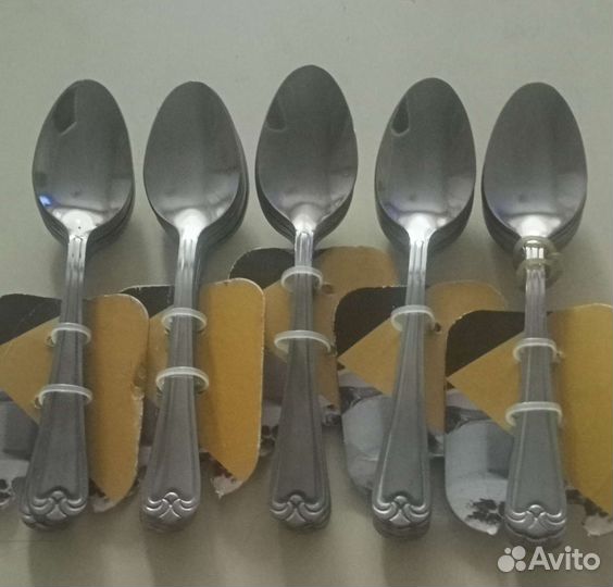 Ложки чайные и вилки. Новые