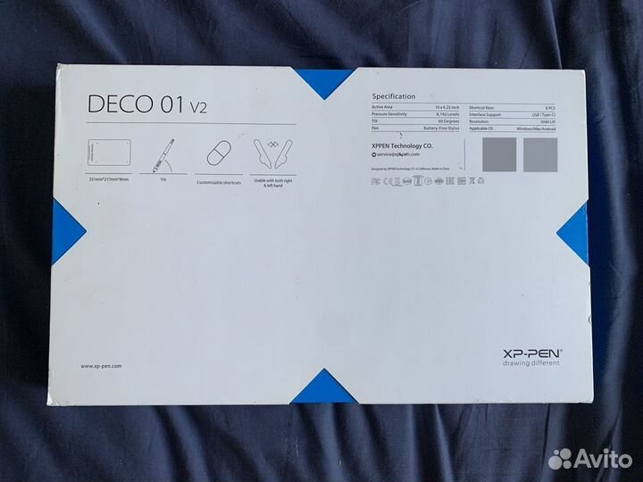 Графический планшет xp pen deco 01 v2