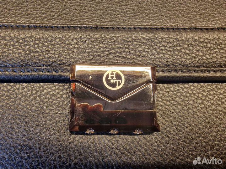 Классический кожаный портфель с кодовым замком
