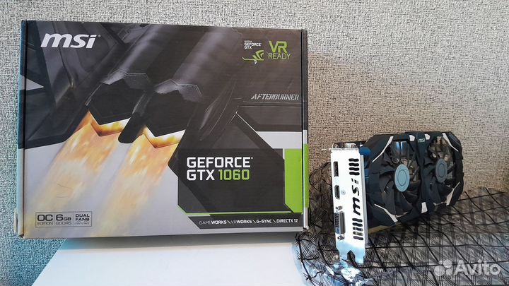 Видео карта Nvidia GeForce MSI GTX 1060 6 GB