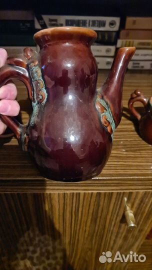 Кувшин керамический с кружками СССР