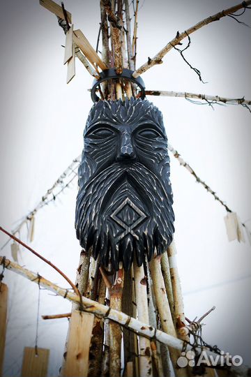 Маска декоративная, языческая - украшение на стену