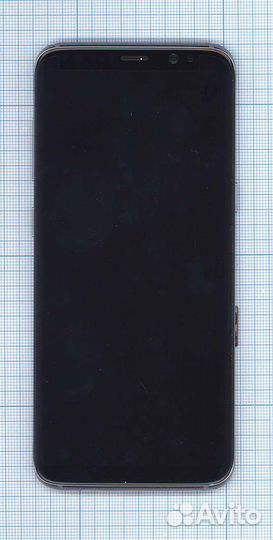 Дисплей Samsung G950F черный+фиолетовая рамка Orig