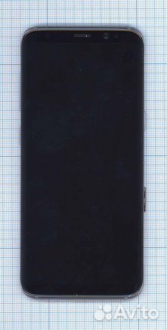 Дисплей Samsung G950F черный+фиолетовая рамка Orig