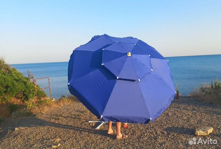 Зонт уличный круглый с двойным куполом