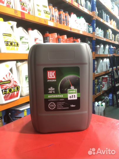 Антифриз Lukoil Green G11 готовый -40C 10кг