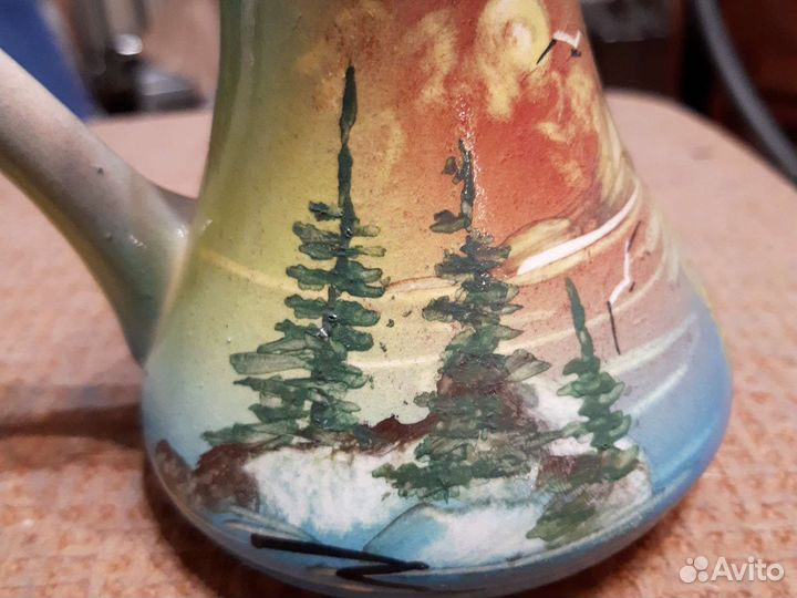 Турка, ковшик расписной керамика