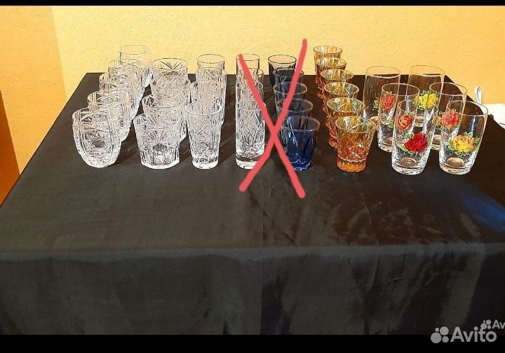 Хрустальные рюмки и стаканы СССР