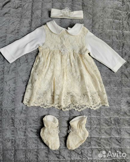 Платье боди для девочки 74