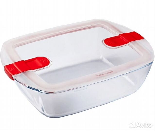 Блюдо прямоугольное с крышкой Pyrex 2,5л