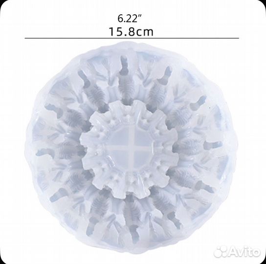 Силиконовый молд для пепельницы с черепами