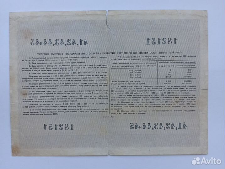 Облигация СССР