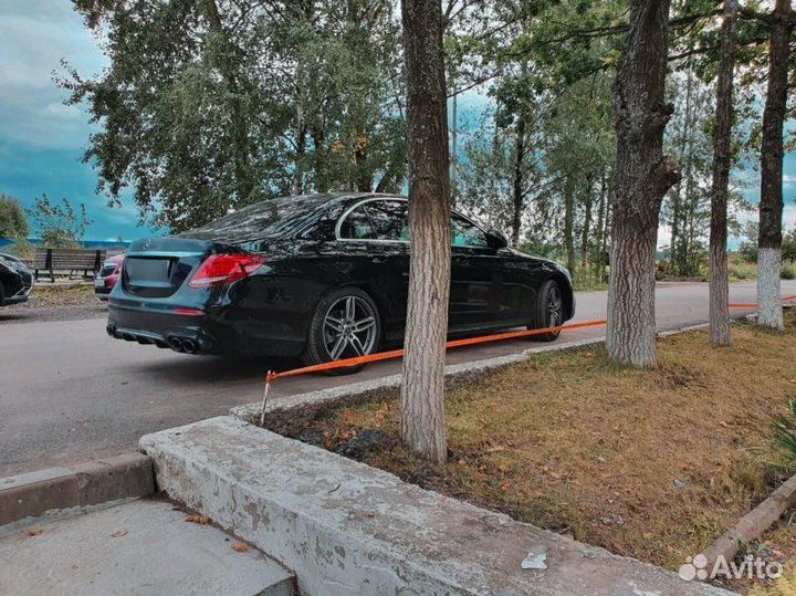 Диффузор Mercedes E-class w213 53 AMG + черные