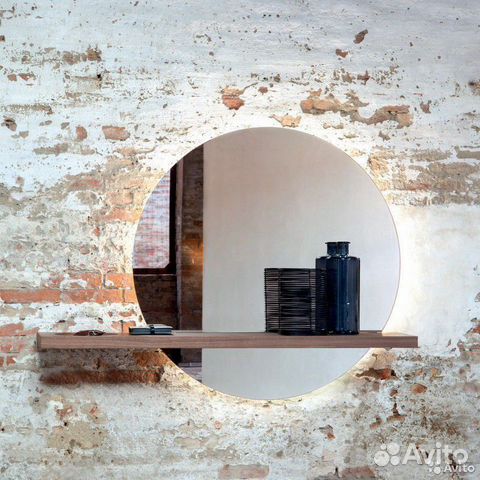 Зеркало в ванную с подсветкой круглое