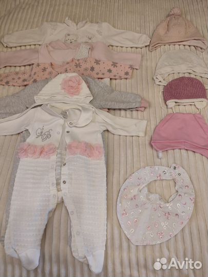 Детские вещи 0-6 мес