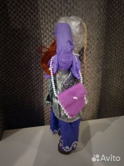 Кукла в единственном экземпляре из ваты на ëлку