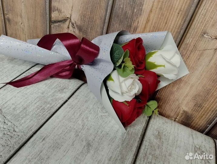 Букет из мыльных цветов