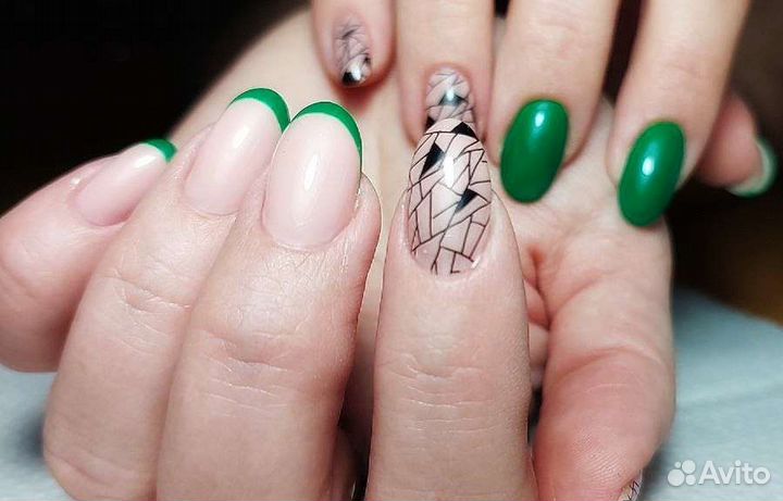 Маникюр,покрытие гель лак,наращивание ногтей