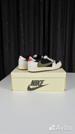 Nike air jordan 1 low x travis scott olive