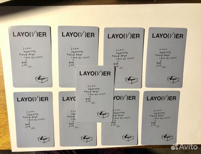 Карточки Ким Тэхен BTS V Layover