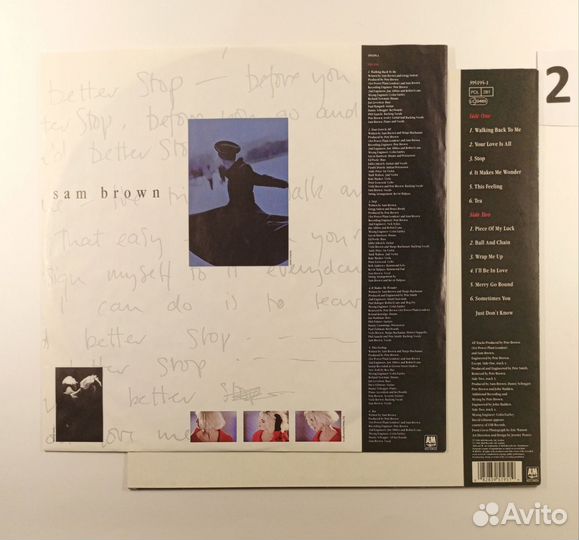 LP Sam Brown – Stop A&M Records – 395195-1 / 1988