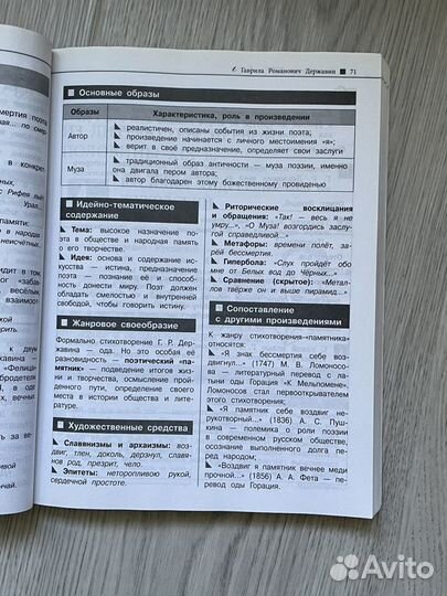 Справочник по литературе егэ/огэ