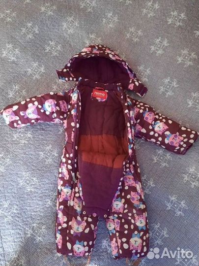 Зимний комбинезон Reimo для девочки 86 размер
