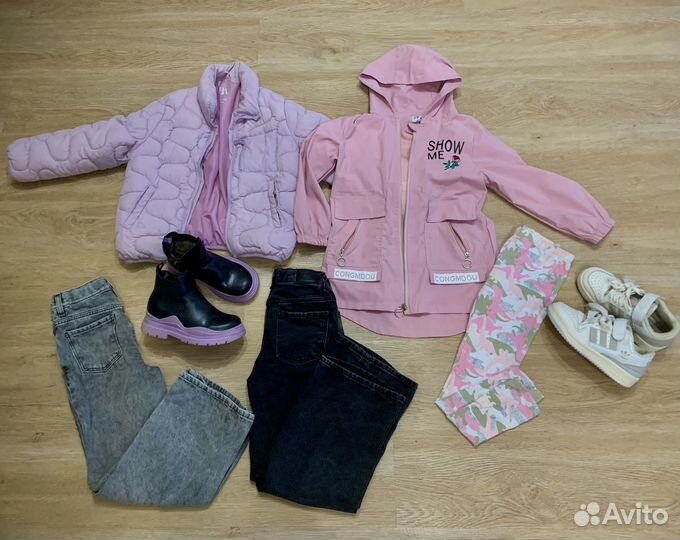 Вещи пакетом для девочки 122 р