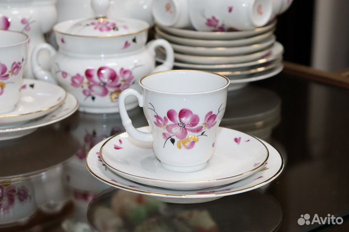 Редкий чайно-кофейный сервиз 