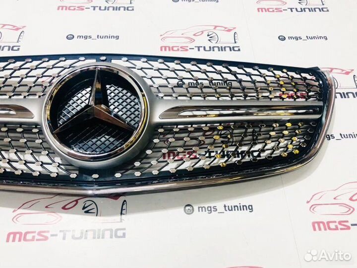Решетка Mercedes V-Class Diamond Silver Б/К 14-н.в