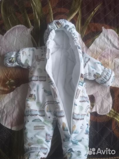 Комплект на выписку для мальчика зима