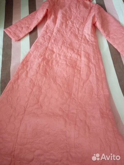 Винтажный утеплённый халат