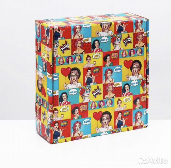 Подарочная коробка «pop-art”